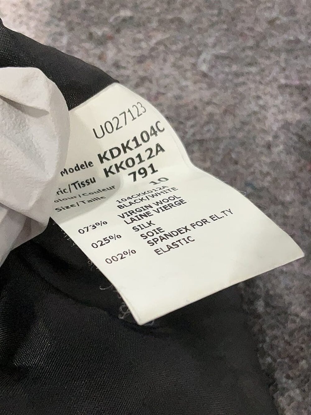 Michael Kors Collection Tweed Sheath Skirt – Size 10 Gray/Black Wool Silk Blend - Picture 5 of 5